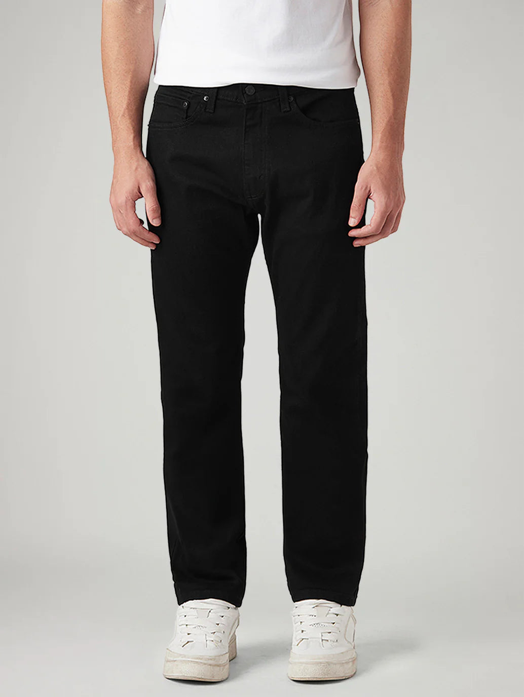 Mens 505 Mid Rise Straight Fit Cotton Stretch Blend Jeans