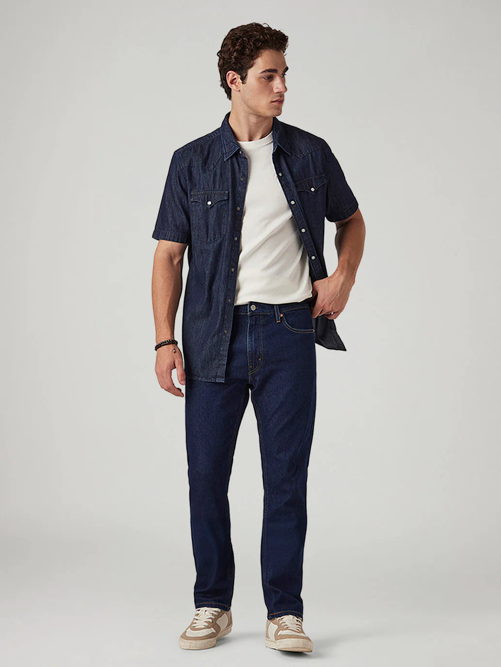 Mens 513 Mid Rise Slim Straight Fit Cotton Stretch Blend Jeans